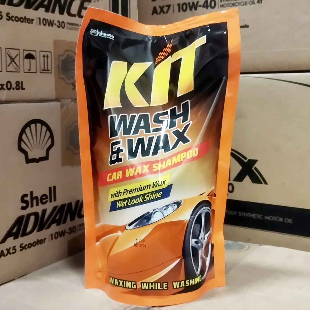 SABUN CUCI MOBIL KIT WASH &amp; WAX / WASH WAX PREMIUM WAX 720 ML