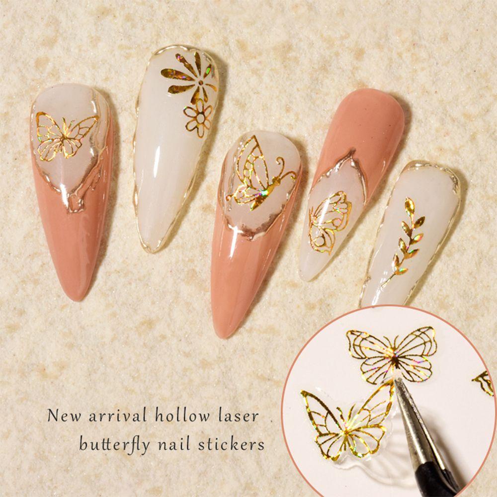 Preva Stiker Kuku Baru Emas Perak Nail Art Transfer Foils Nail Art Dekorasi Perekat Hologram