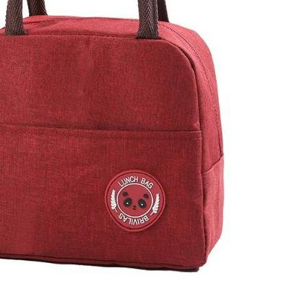 ➨ [BIG SALE] Lunch / Cooler Bag Tas Bekal Makanan Resleting POLOS 2 (Free ice jelly) ✰