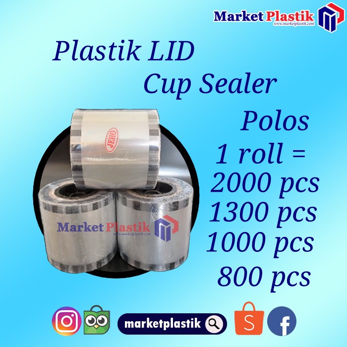 plastik Lid cup sealer , plastik penutup gelas lid cup seal