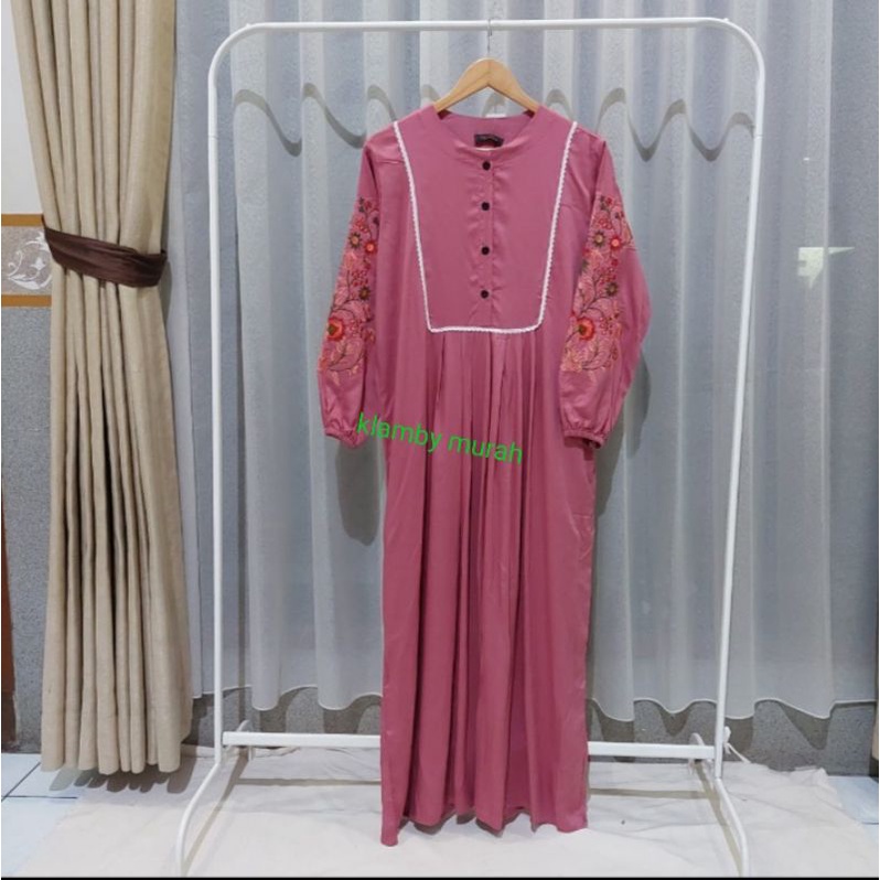gamis wanita terbaru 2025 model nagita slavina bahan rayon premium