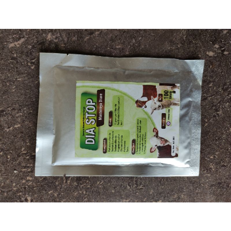 DIA STOP 100gr Obat Mencret Diare Hewan Ternak Sapi Kambing Pedet Cempe