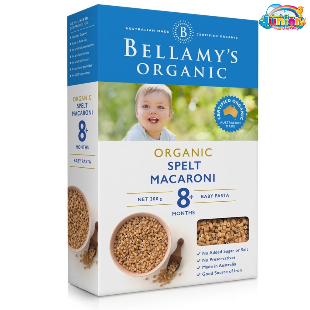 Bellamys Organic Spelt Macaroni 200gr