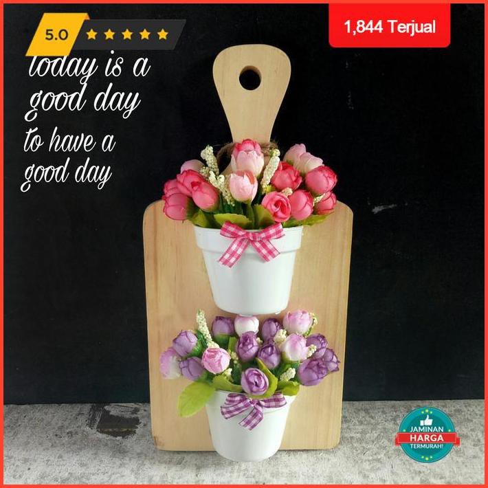 Dekorasi Rumah Bunga Talenan Bunga Plastik Palsu Hias Dekorasi Dinding Rumah Premium