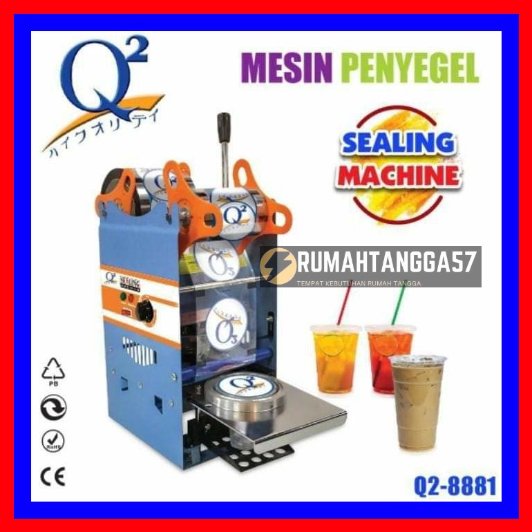 CUP SEALER Q2 8881 SEALING MACHIME MESIN SEGEL PRESS KEMASAN GELAS MINUMAN PLASTIK Q2-8881