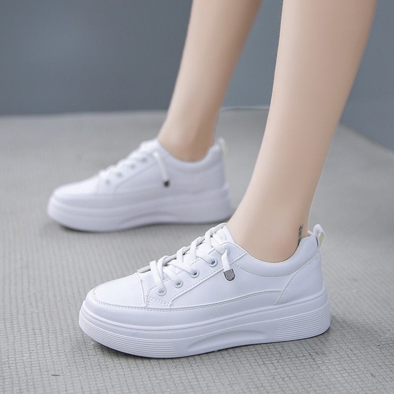 AVANCEID 1801 Sepatu Sneakers Wanita Sekolah Olahraga Sport Hitam Putih Import