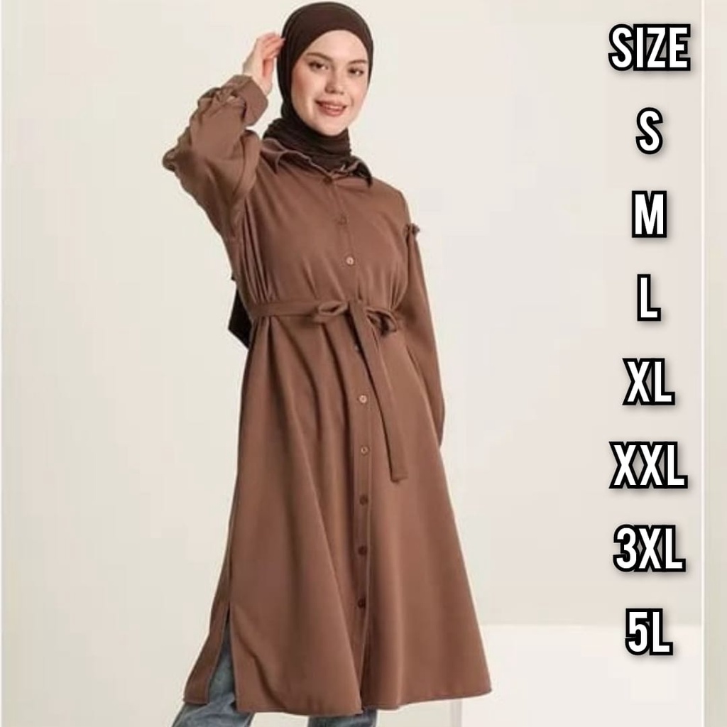 Lolina Tunik - Size S M L XL XXL 3XL 4XL/5L - Tunik Jumbo - Tunik Wanita Jumbo - Tunik Kasual Jumbo