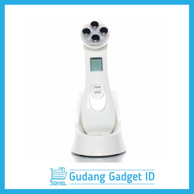 Setrika Wajah UV RF Ion Alat Perawatan Wajah EMS Photon Ckeyin - 9902 - White - LZD8WAGH-3