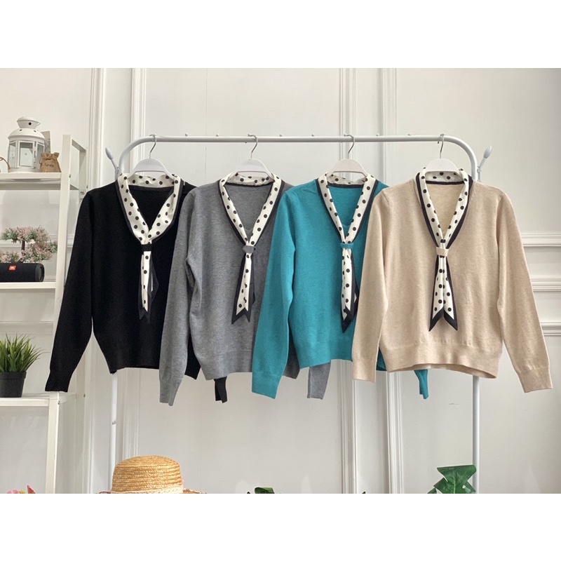 FW B1156 Atasan Sweater Rajut Import Premium