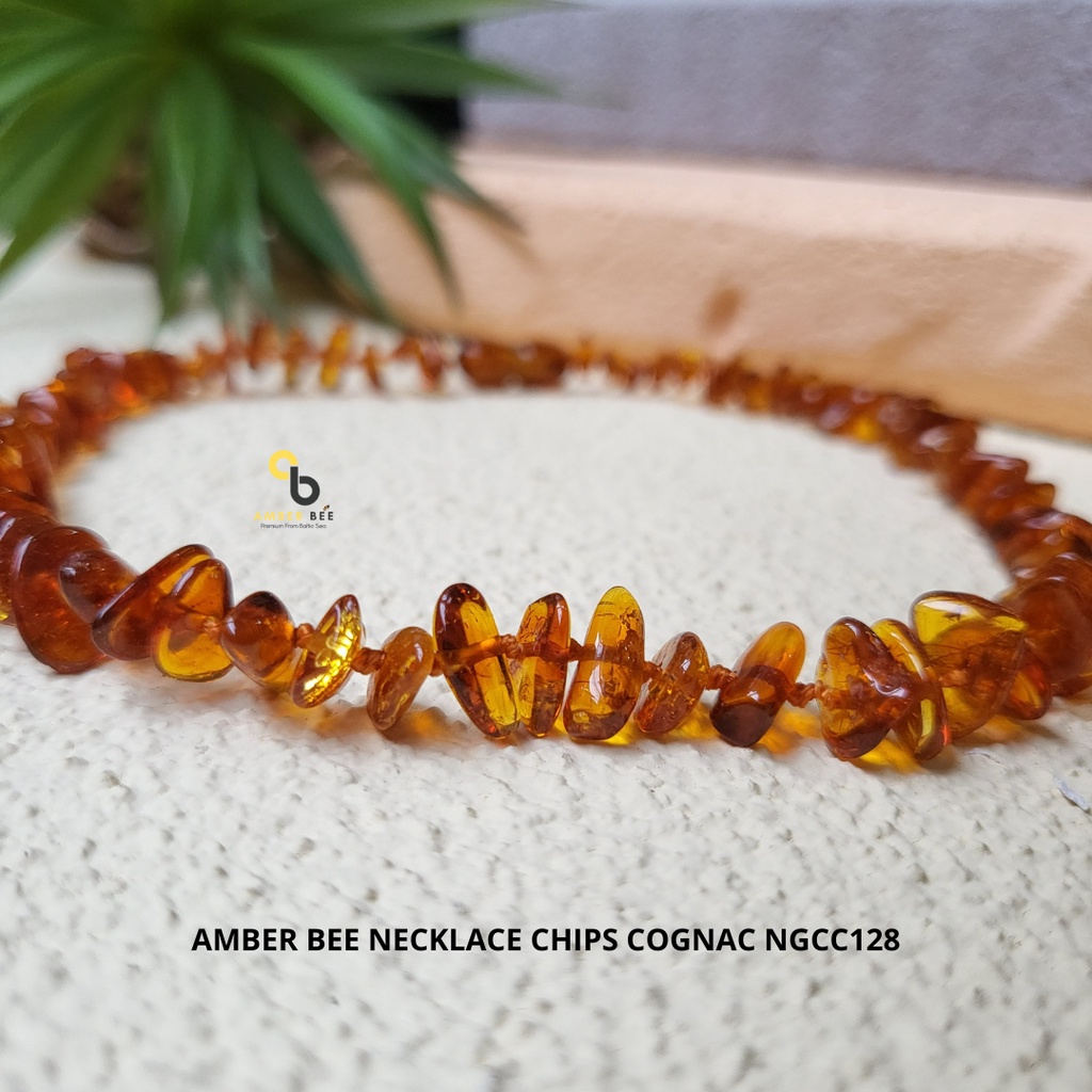 Kalung Amber Bayi dan Anak Premium Nugget Honey Glossy By Amber Bee NGHN128