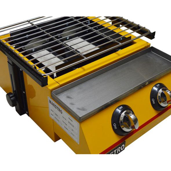 Maestro Panggangan Gas Roaster Bbq Kompor 2 Tungku Et K111 B Shopee Indonesia