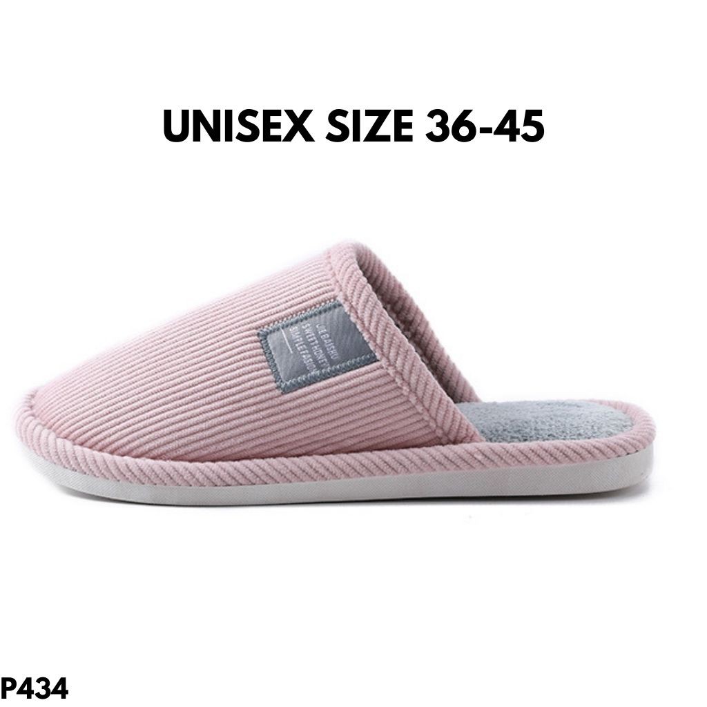 SANDAL SELOP BULU RUMAHAN PRIA WANITA IMPORT BATAM NYAMAN ANTI SLIP P434