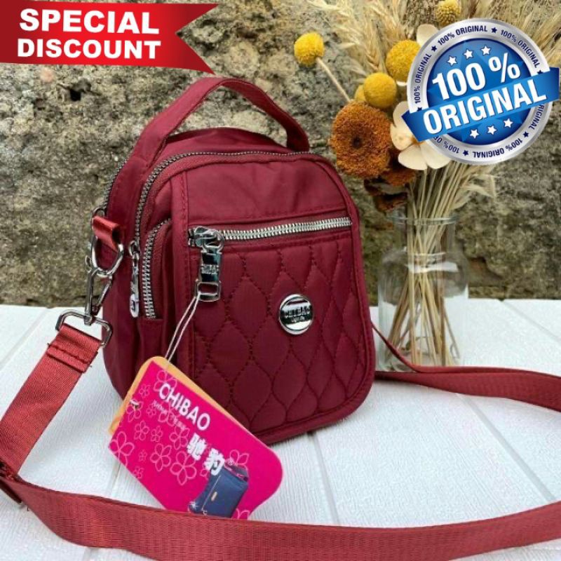 Original Tas Wanita Import Jinjing Selempang CHIBAO Bordir High Quality Super