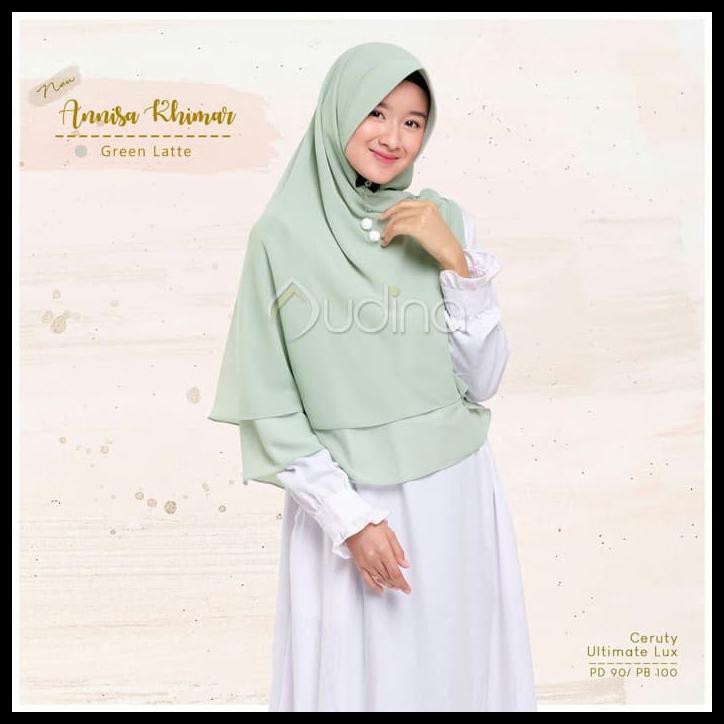New New Annisa Khimar Audina Original, Khimar Cantik, Hijab Syari
