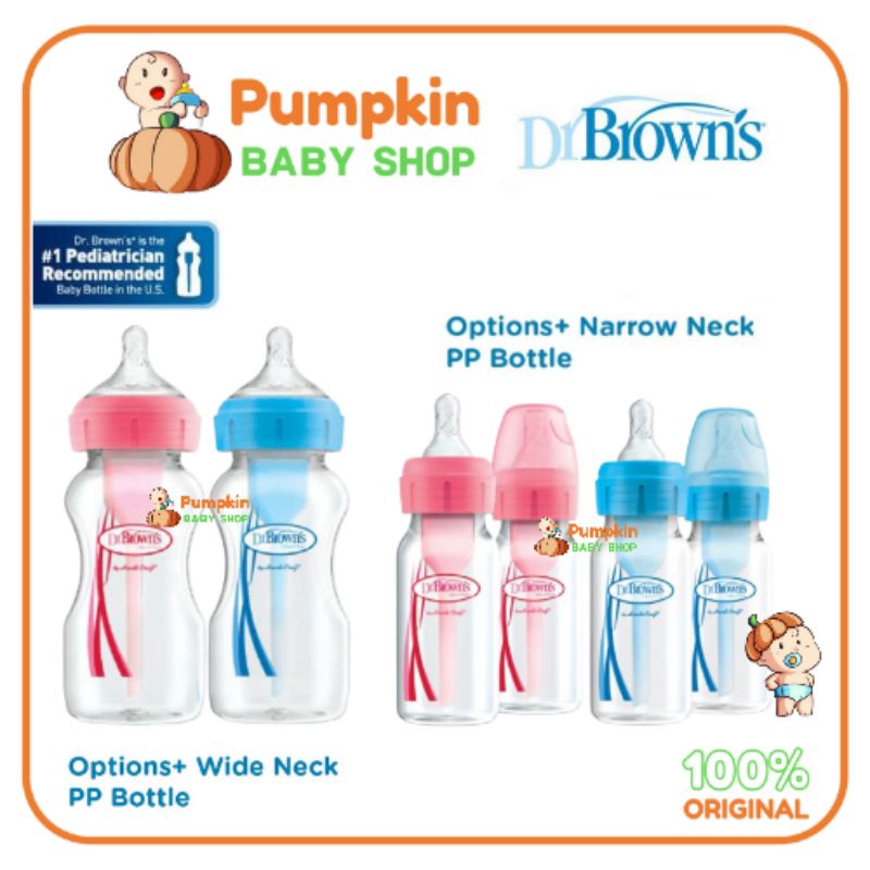 Dr Browns PP Options Plus Wide Neck Bottle - Options Plus Narrow Bottle - Dr Browns botol susu