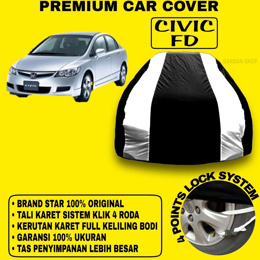 Body Cover HONDA CIVIC FD Sarung Strip SILVER Penutup Penutup Bodi Mobil Civic Fd PREMIUM Cover