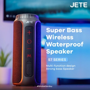 Speaker Bluetooth Portable IPX7 Waterproof JETE S7 Original - Garansi 2 Tahun