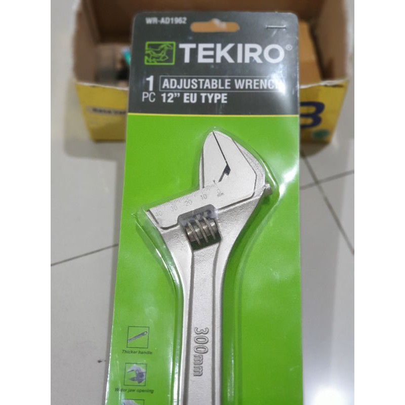 KUNCI INGGRIS TEKIRO 12&quot; KUNCI BACO ADJUSTABLE WRENCH TEKIRO 12&quot;