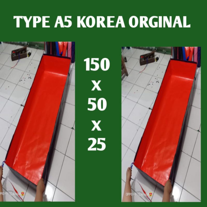 TERPAL KOLAM mini 150×50×25 A5 KOREA ORIGINAL