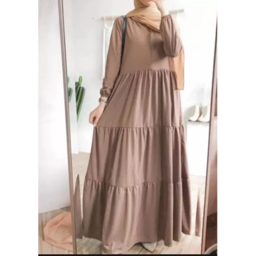 GAMIS CANDA REMPEL 3 SUSUN//GAMIS CANDA 3 SUSUN//GAMIS JUMBO TERBARU