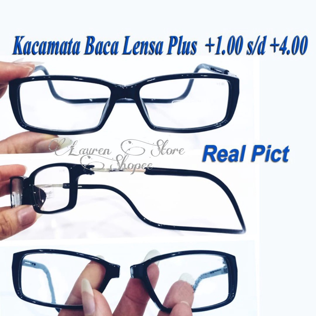 TERBARU Kacamata baca plus magnet gantung kalung - Kacamata Baca Lensa Plus(+) model Magnet Gantung/