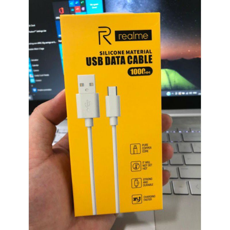 KABEL DATA REALME ORIGINAL 100% MICRO USB FAST CHARGING