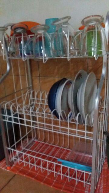 Rak Piring Ada Tempat Gelasnya