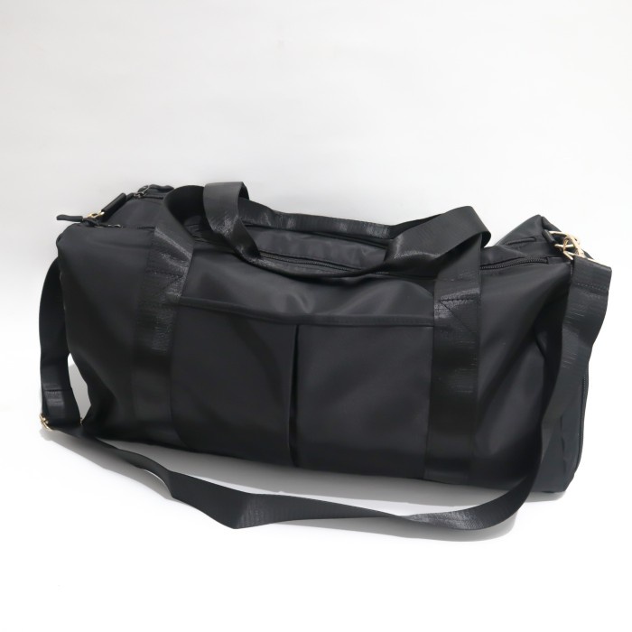 PROMO TAS WANITA Tas Gym Fitness Olahraga Sport Travel - Selempang Pria / Wanita - Hitam KECIL TERBA