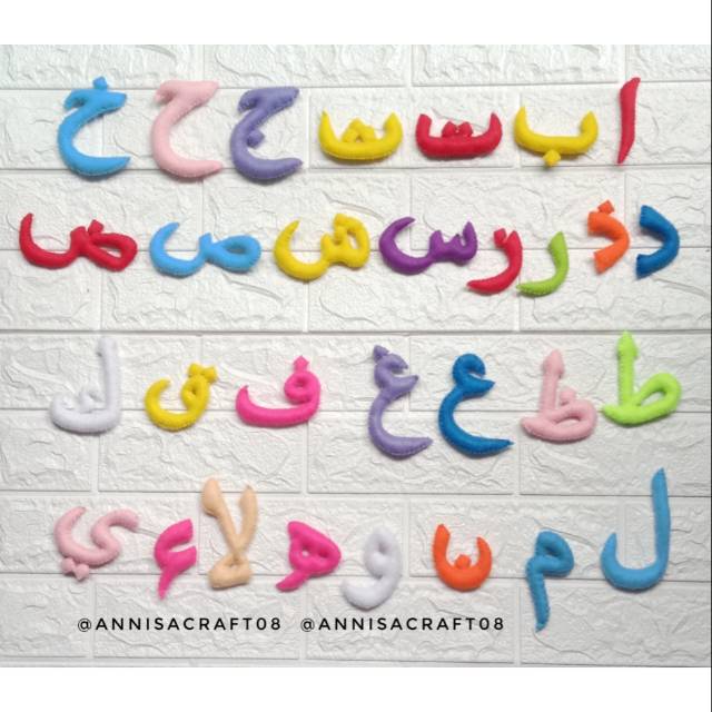 HURUF HIJAIYAH / MAINAN EDUKASI / HURUF ARAB FLANEL /