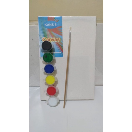 

kanvas lukis ukr 30x40cm perpaket cat acrylik n kuas