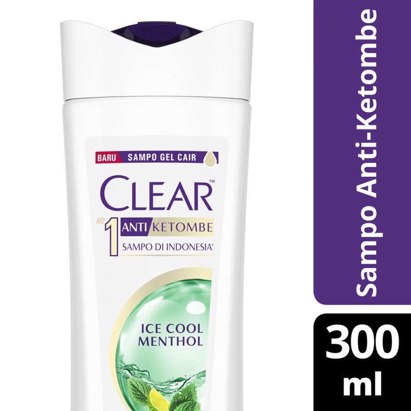 SHAMPO CLEAR ANTI KETOMBE ICE COOL MENTHOL CARE