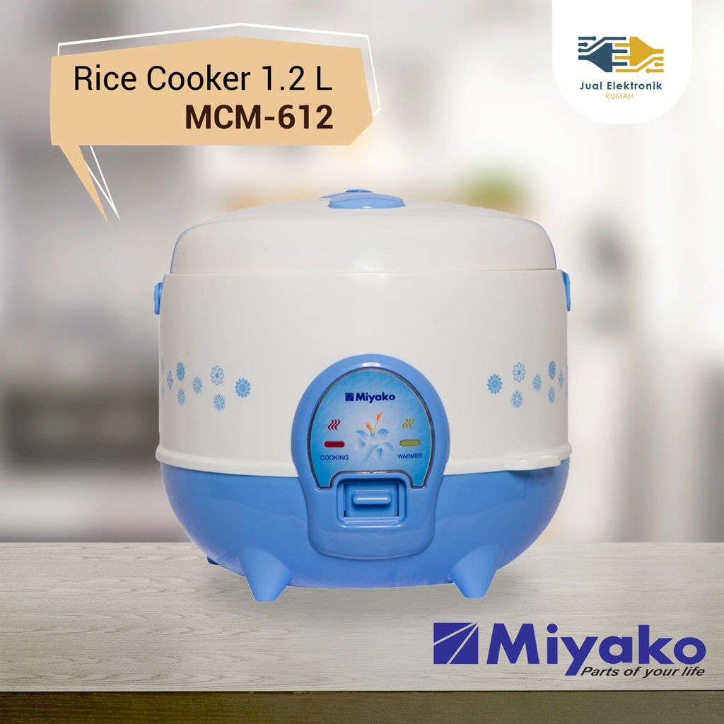 Miyako MCM612 – Magic Com 1.2 Liter 3in1 Minimalis Rice Cooker