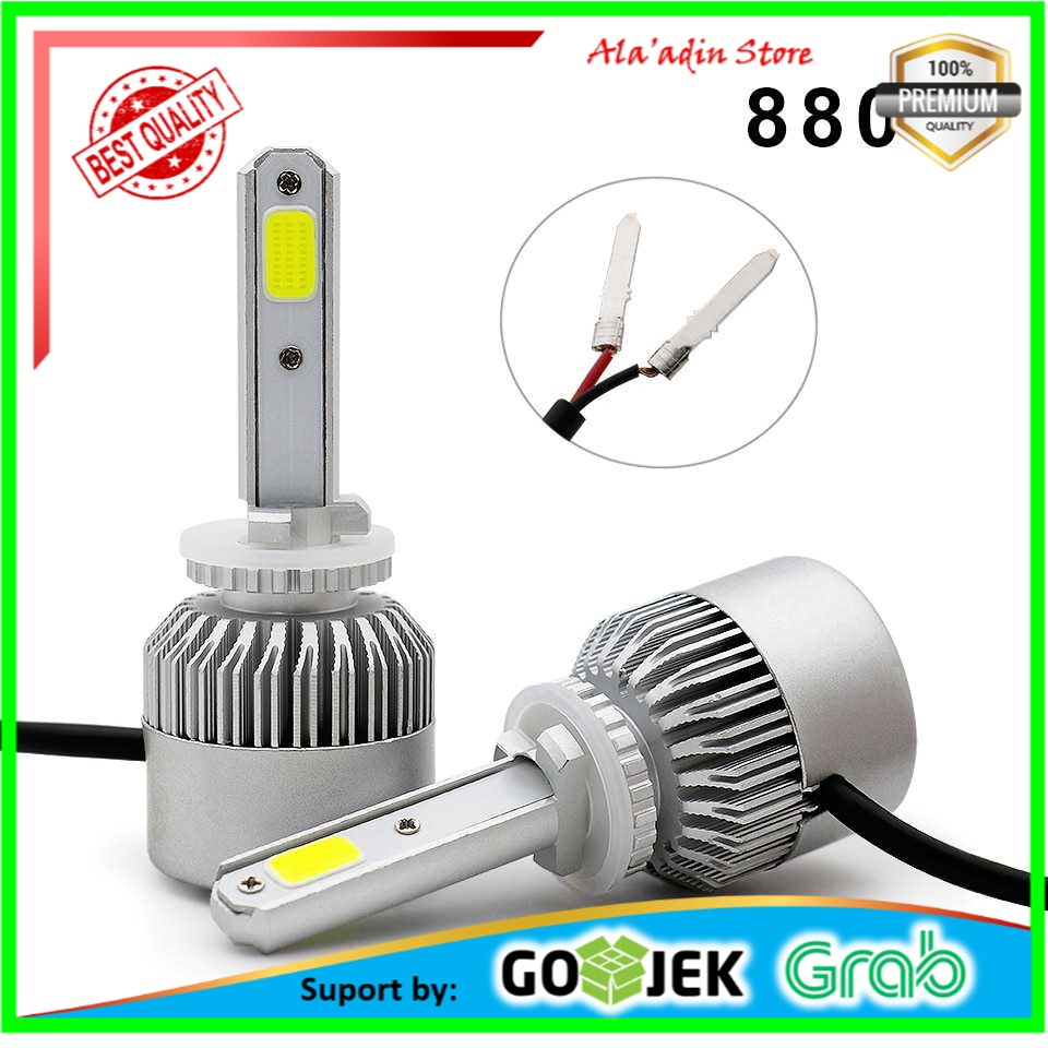 Cuci Gudang TaffLED Lampu Mobil LED COB Headlight 8000LM S2 Chip 2 PCS - S2