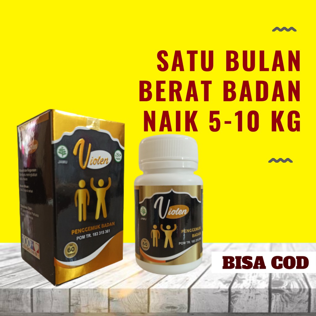 Jual Violen Obat Gemuk Penggemuk Badan Herbal Alami Plus Penambah Nafsu