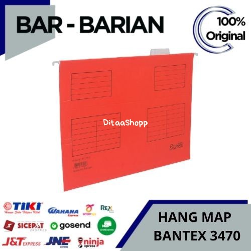 

Hanging Map Bantex 3470 / Hang Map Bantex Folio / Map Gantung Folio - Merah 081