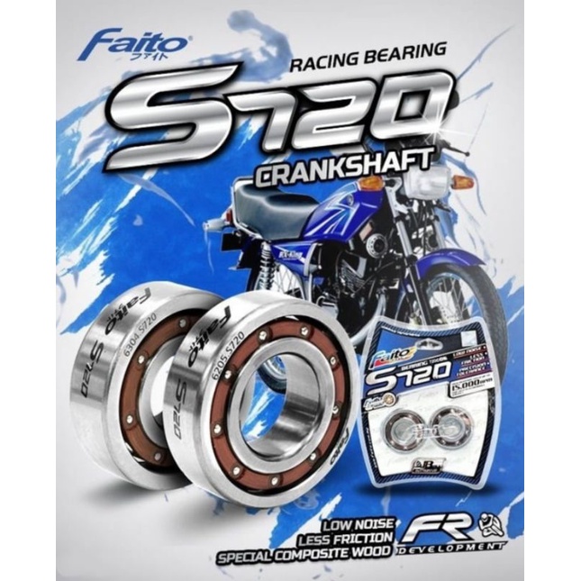 LAHER LAKER BEARING KREK AS KRUK AS CRANKSHAFT CRANK SHAFT RXKING RX KING RXS RXK RXZ RZR JUPITER Z OLD LAMA BURHAN CEGUK GUWEK VEGA OLD LAMA YG BODI SPT FIZR TYPE S720 S 720 FAITO ORI ORIGINAL FAITO ASLI-1