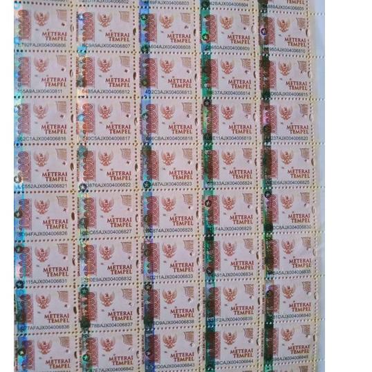 

KODEO4a4Z--meterai 10rb paket 150 pcs/keping