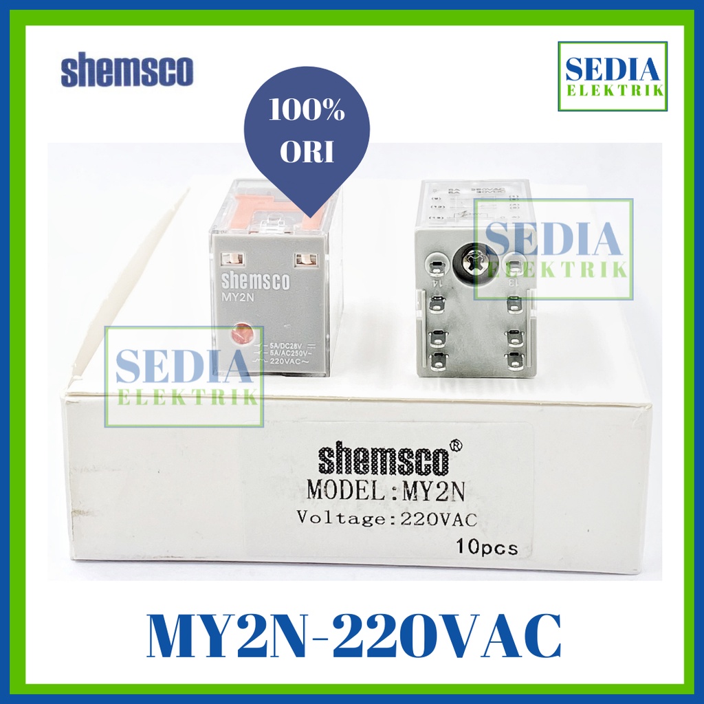 Shemsco Relay  MY2N-220VAC MY2N 220VAC sama Omron MY2N-GS-220