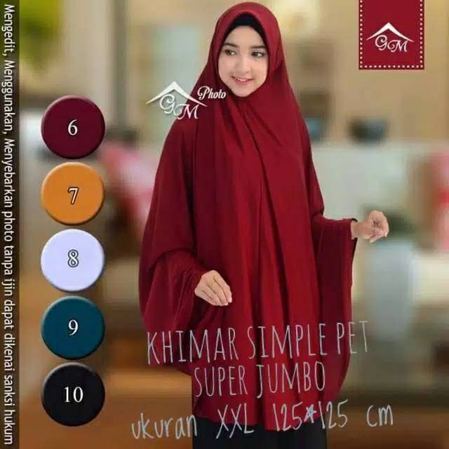 KHIMAR SYAR'I SUPER JUMBO XXXL 125x125