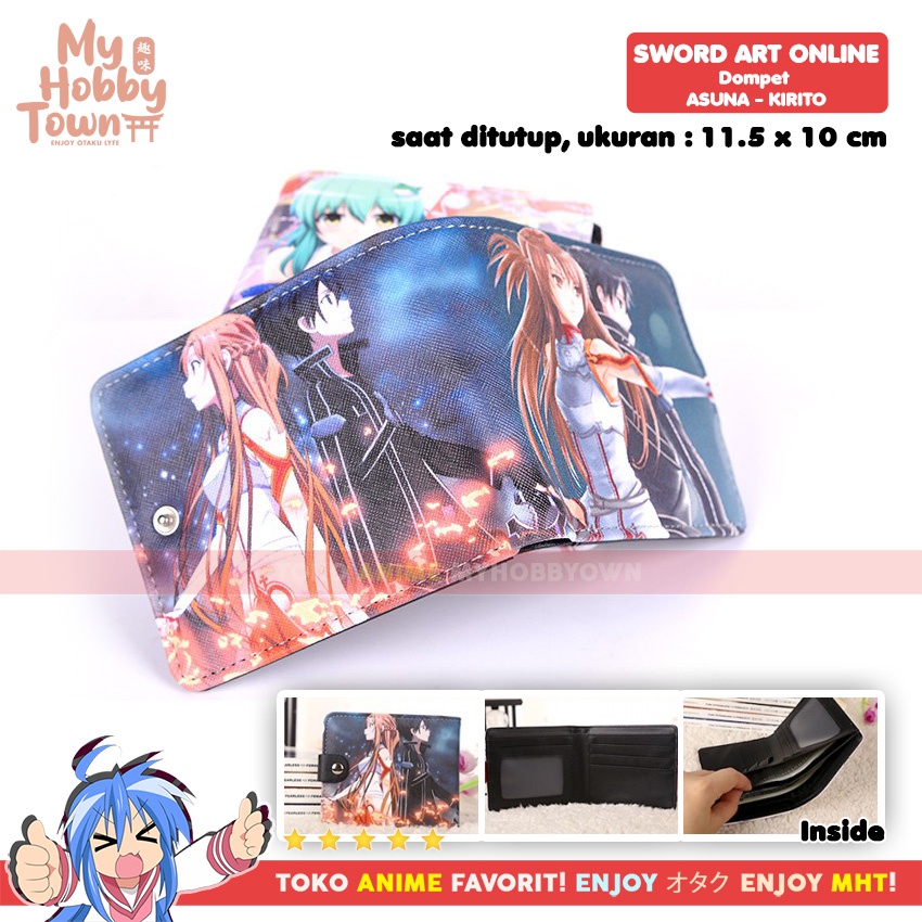 Dompet Anime Sword Art Online SAO Kirito Asuna