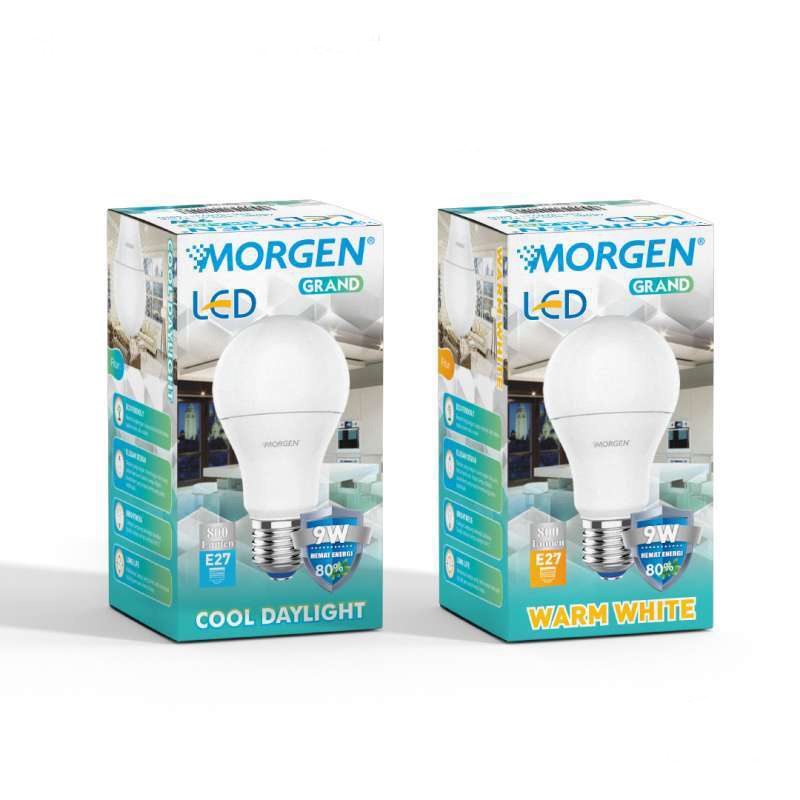 LAMPU BOHLAM MORGEN LED BULB 9W E27