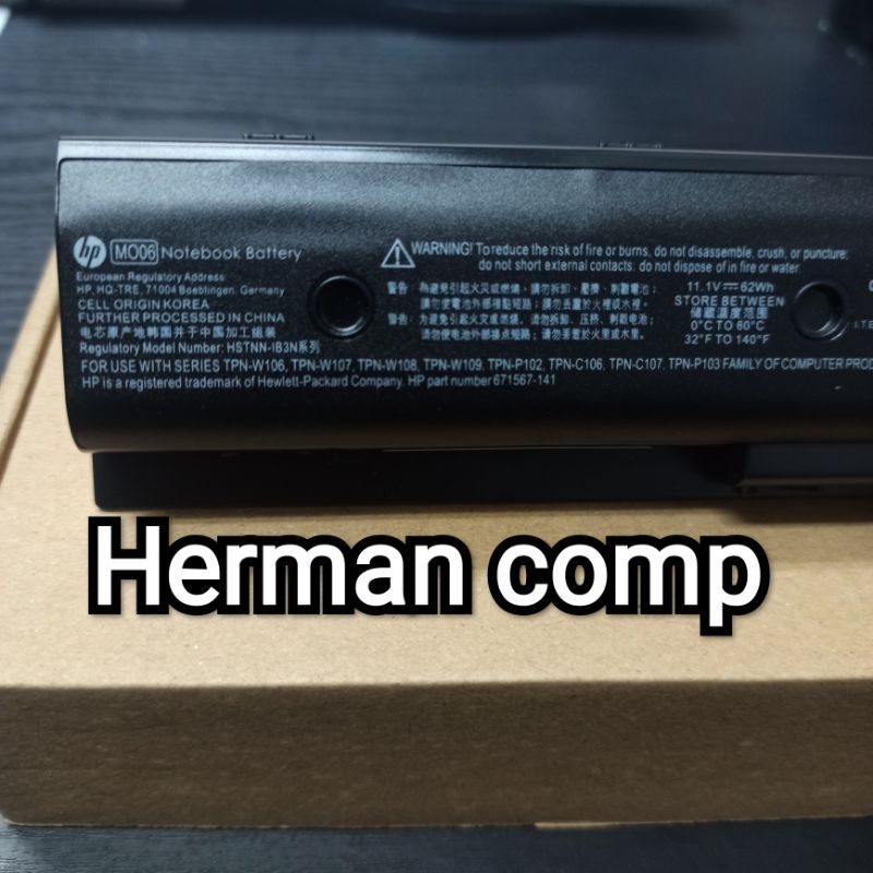 Original Baterai Hp Pavilion DV4-5000 DV4-5003TX DV4-5009 DV4-5200 Series