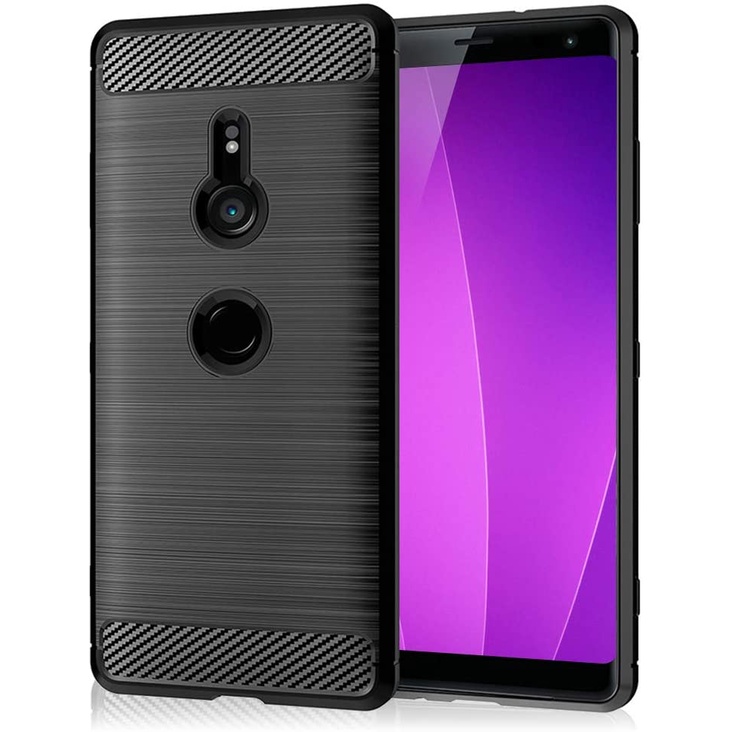 softcase Brushed Fiber Carbon Shock Proof Sony Xperia XZ2 SOV37 / XZ2 Docomo / XZ2Au