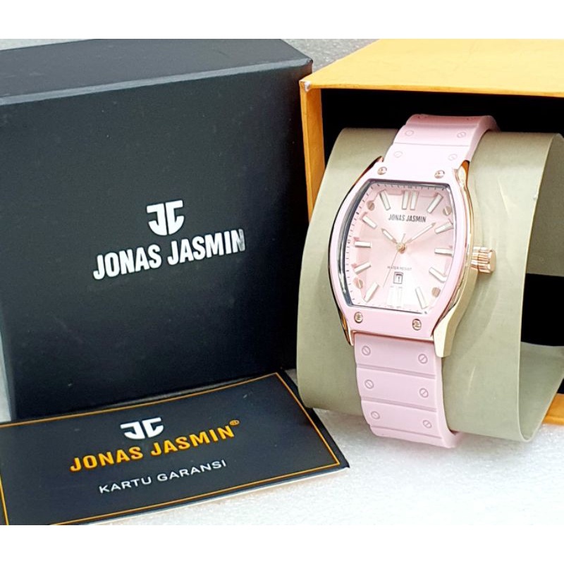 JAM TANGAN JJ WANITA RUBBER TERLARIS KASUAL COD JONAS JASMIN ORIGINAL TERMURAH