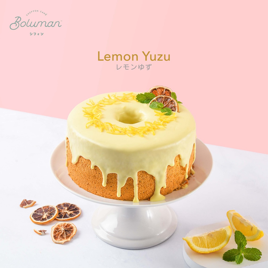 

Boluman | Lemon Yuzu Whole Chiffon | Cake | Gift | Kue Bolu Chiffon