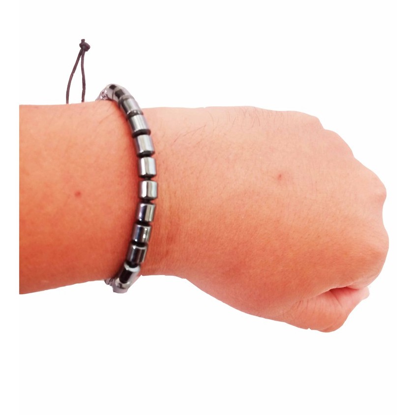 Gelang Tangan Etnik Seri Warna Blustin Metalik Gelap