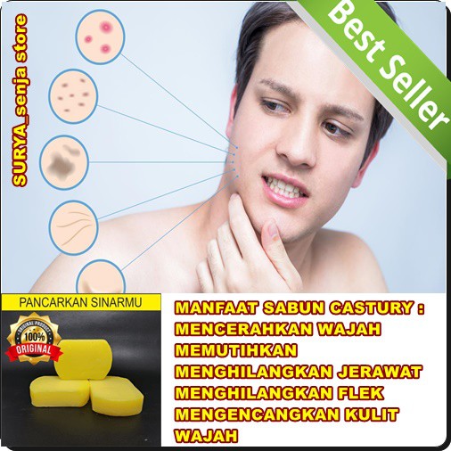 sabun pencerah wajah murah memutihkan leher menghilangkan jerawat pria menghilangkan flek hitam