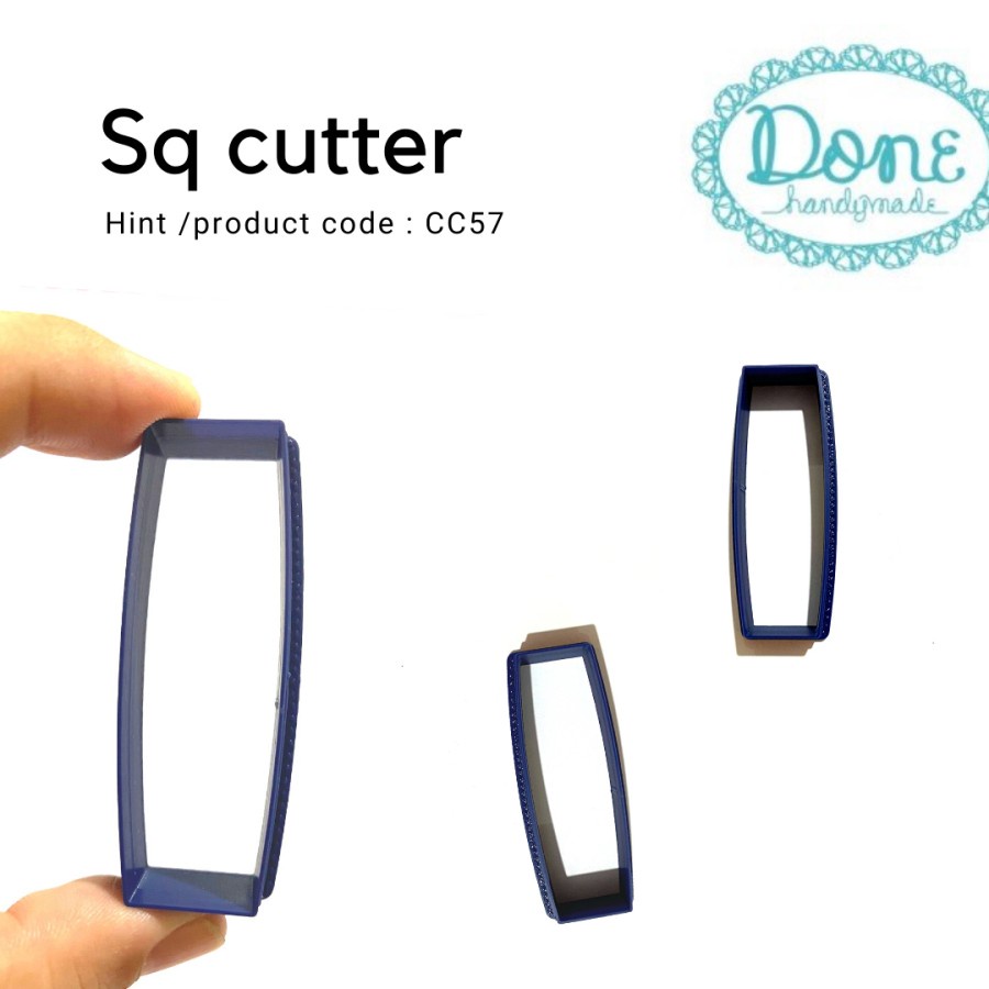 Square cutter kotak clay cutter jewelry tool alat potong clay cc57