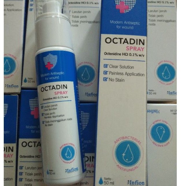 octadin spray 50 ml tanpa box/kardus