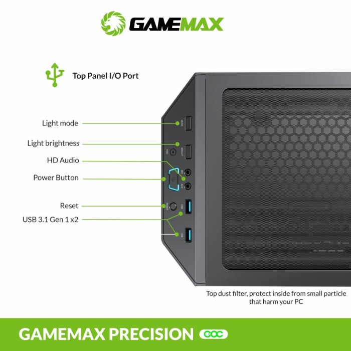 Casing komputer - PC Case Gamemax Precision E-ATX Mild Tower